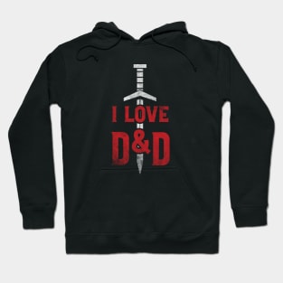 I Love D&D (Sword) Hoodie